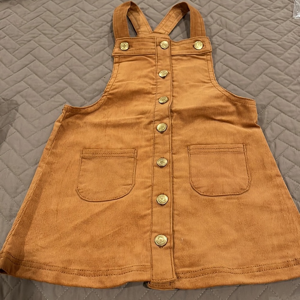 TAHARI Toddler Girls 2pc Corduroy Jumper Set With Headband / NWT / Size 3T - Picture 9 of 10